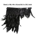 thumbnail image 3 of Doomiva Women's Gothic Feather Shrug Cape Victorian Scarf Cape Shawls Elegant Shoulder Wings Black One Size, 3 of 7