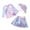 Sirène CM25-13YT, variante sur Ensemble Maillot anti-UV Sirène pour Bébé/petite Fille, Manches Longues, FPS 50+, CM25-8BT Taille 4T