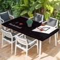 thumbnail image 2 of Basketball Table Cloths for 4 Foot Rectangle Tables, Modern Funny Minimalist Sports Patio Waterproof Elastic Fitted Tablecloths, Washable Rectangular Table Cover for Camping, 2 of 8