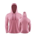 thumbnail image 2 of Camisetas para Hombres Manga Larga Protección Solar SPF 50+ UV Tops Color Sólido Casual Deportes Sudaderas, 2 of 2