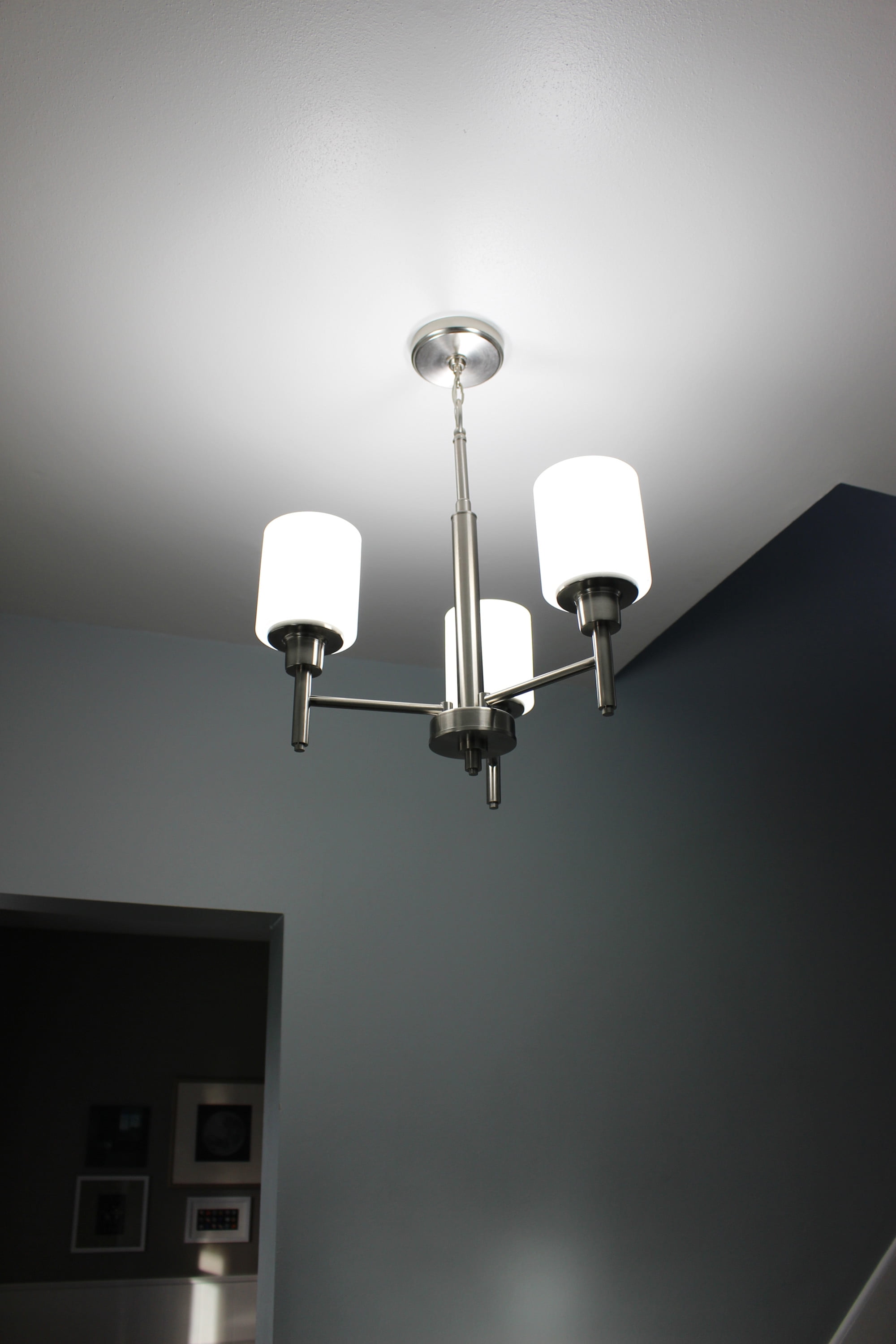 Design House Aubrey 3-Light Indoor Dimmable Chandelier with Frosted Glass
