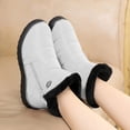 thumbnail image 3 of Botas Mujer Algodón Acolchado Shorty Snow Boot Moda Plataforma Zapatos (Blanco 38) Likrtyny Para estrenar, 3 of 7