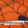 thumbnail image 3 of Spider Web Halloween Tablecloth - Fabric Holiday Rectangle Table Cloth, Waterproof and Washable Table Cover for Halloween Party Dining Room, 60 x 102 Inch Orange, 3 of 6