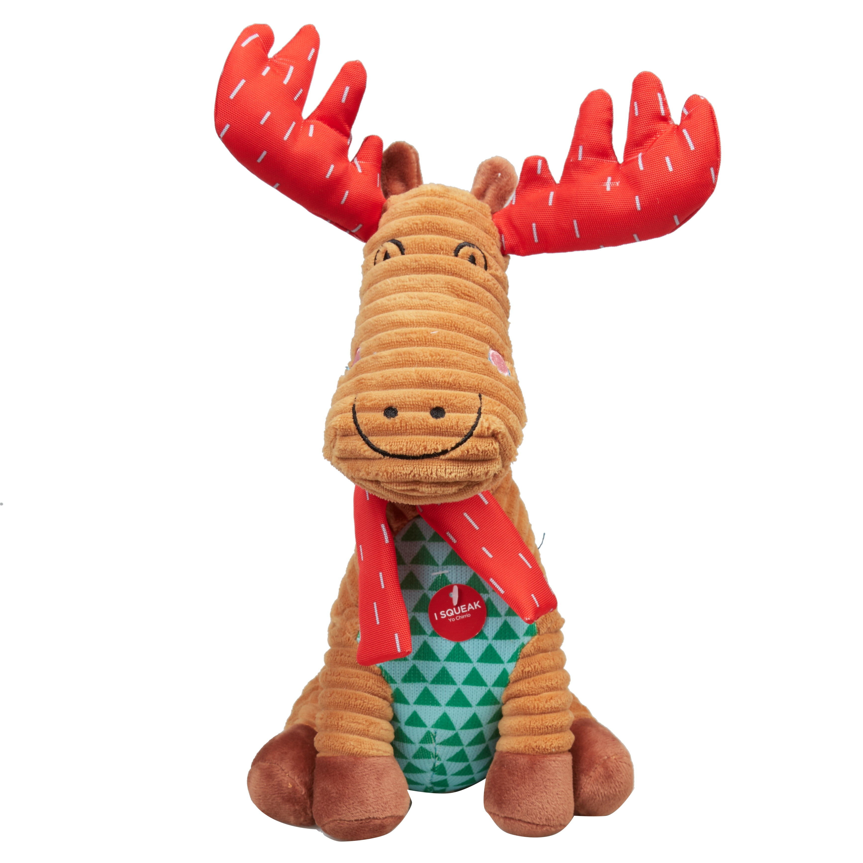 stuffed moose dog toy