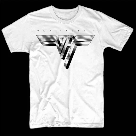 Van Halen II Logo Rock Band White Unisex T-shirt