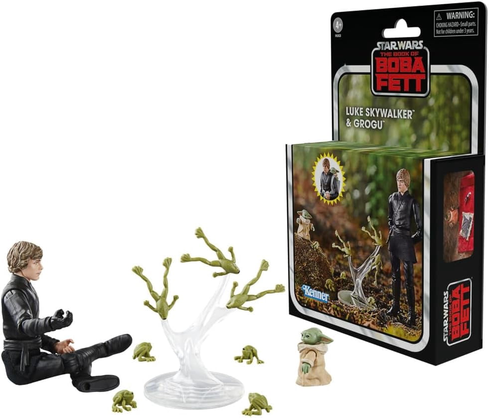 Star Wars: The Book of Boba Fett Vintage Collection Luke Skywalker & Grogu Figures Set