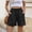 Black, variant on Oversized Shorts Only Moment Gym Workout Shorts Cotton and Linen with Pockets High Waisted Stretch Knee Length Shorts for Women Summer Walking Light Blue,XL