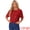 Red, variant on Women's Costume Sequin Clubwear Blouses T-Shirts L Red