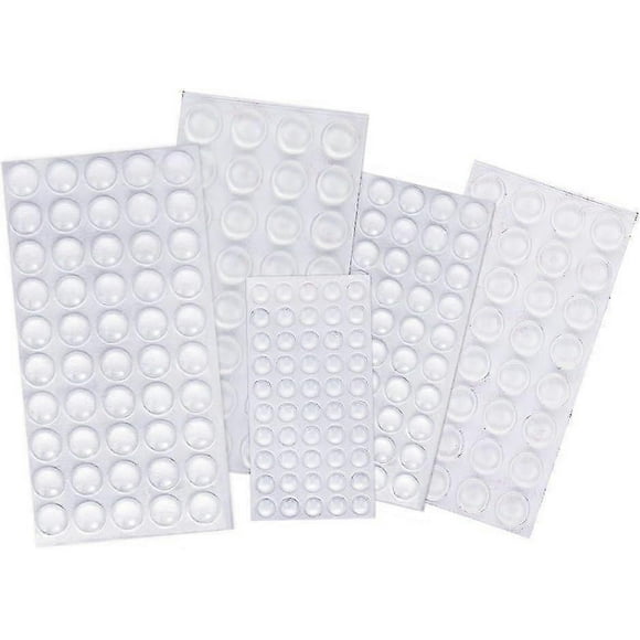 Rubber Feet Bumper Pads - 214 Pcs Clear Adhesive Silicone Bumper Pads