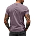 thumbnail image 4 of Trgacdwlo S-4XL Mens Big and Tall Shirts V Neck Mens Short Sleeve Dress Shirts Gym Workout Summer Lightweight Light Purple T Shirts for Man, 4 of 6