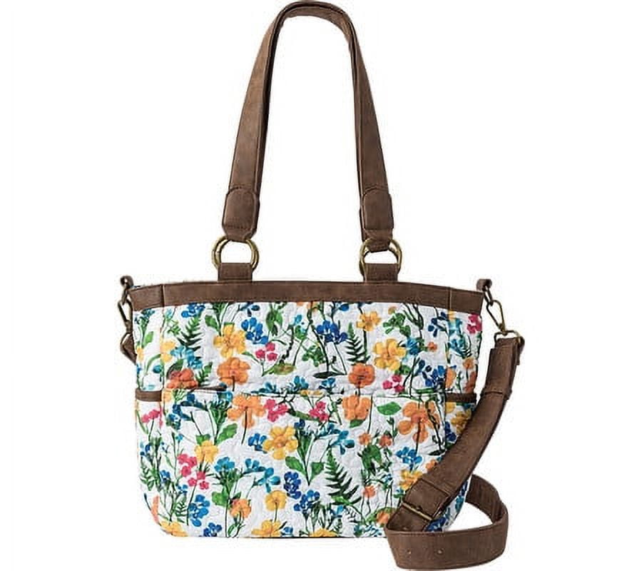 Donna Sharp Katie Tote Handbag in Karma-素早いアクセスポケットで旅行に最適 Katie, Willow -