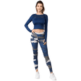 thumbnail image 4 of Women's Camoflage Printed Activewear Leggings - Blue, S, 4 of 5