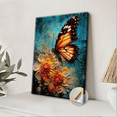 thumbnail image 2 of Bold Textured Butterfly Floral Canvas Print - Urban Studio, 2 of 9