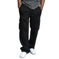 thumbnail image 3 of G-Style USA Men's Heavyweight Fleece Lounge Cargo Sweatpants, Up to 6XL, 3 of 7