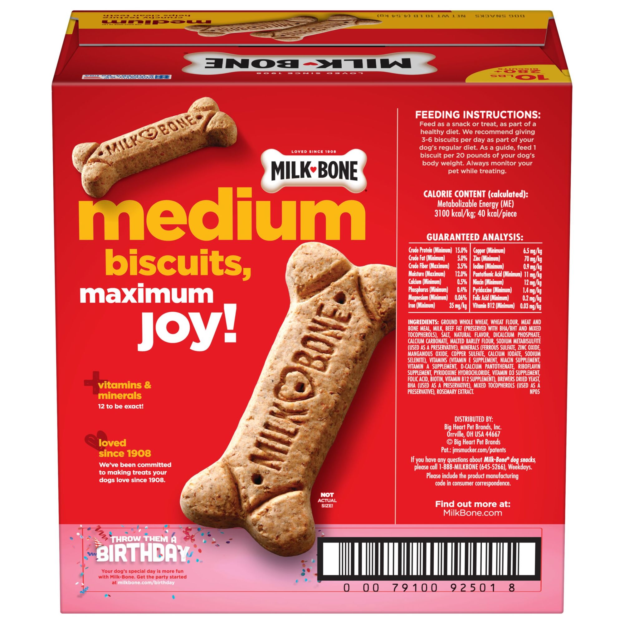 Milk-Bone Original Dog Biscuits, Medium Crunchy Dog Treats, 10 lbs. - image 7 of 10