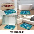 thumbnail image 2 of 1pc Two Koi Fish and Water Lilies Absorbent Non-Slip Bathroom Thickened Flannel Rug Decor,Soft,Quick Drying,Suitable For Indoor/outdoor Use,Bathrooms,Bedrooms,Kitchens,Terrace,Laundry Rooms,16"x24", 2 of 9