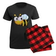 thumbnail image 5 of CafePress - Cute Cartoon Bumble Bee Women's Dark Pajamas - Women's Short Sleeve Print T-Shirt and Pants Dark Cotton Pajama Set, 5 of 7