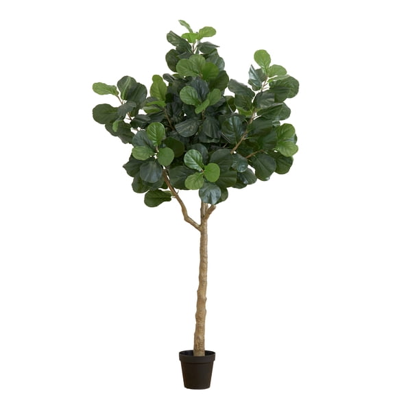 Nearly Natural 10ft. Artificial Fiddle Leaf Fig Tree, Green