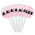 thumbnail image 1 of Alex Cupcake Picks Toppers - Set of 6 - Pink Speckles, 1 of 1