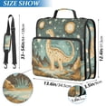 thumbnail image 2 of FORMRS Zipper Binder with Shoulder Strap 2-inch Ring 500 Sheet Capacity File Bag, Dinosaur with Stars, 2 of 5