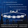 thumbnail image 2 of Gem Stone King 925 Sterling Silver White Topaz Tennis Bracelet for Women (7.84 Cttw, oval 8X6MM, Gemstone Birthstone, Fully Adjustable up to 9 inch), 2 of 5