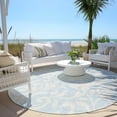 thumbnail image 6 of Addison Rugs Chantille Indoor/Outdoor Transitional Floral Sky Washable Round Rug, 8' x 8', 6 of 6