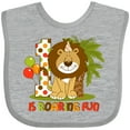 thumbnail image 3 of Inktastic Cute Lion 1st Birthday Boys Baby Bib, 3 of 4