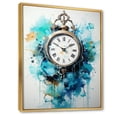 thumbnail image 2 of Designart "Clock Time In Flow II" Fashion Floater Framed Wall Art Living Room, 2 of 7