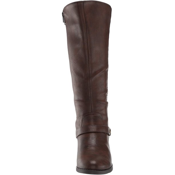 Easy Street Womens Jewel Mid Calf Boot, Brown, 9.5 M US