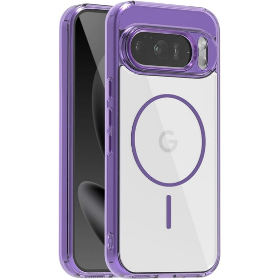 MYKOMI Compatible with Google Pixel 10 Pro XL Case 6.8 '' Clear [Compatible with Magsafe Wireless Charging ] Magnetic Yellowing Resistant for Pixel 10 Pro XL Rugged Cases