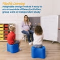 thumbnail image 3 of ECR4Kids SoftZone Toddler Modular Stool Seating Set, Classroom Furniture, Blue, 2-Pack, 3 of 9