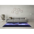 thumbnail image 3 of Ahgly Company Indoor Rectangle Abstract Blue Contemporary Area Rugs, 2' x 3', 3 of 4