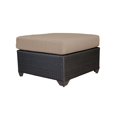 thumbnail image 4 of TKC Barbados Patio Wicker Ottoman in Wheat, 4 of 6
