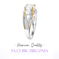 thumbnail image 2 of Hidden Gems Jewelry 2.30CT Two Tone Cushion Cut Cubic Zirconia Engagement Ring for Women 925 Sterling Silver Size 5-10, 2 of 7