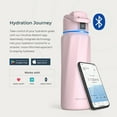 thumbnail image 3 of WaterH BOOST Stainless Steel Triple Wall Insulated Smart Water Bottle 32 oz. Pink (B003PK), 3 of 5