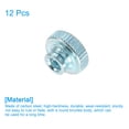 thumbnail image 3 of Uxcell Knurled Thumb Nuts 12Pcs M3 Carbon Steel Nut High Head Through Hole, Light Blue, 3 of 5