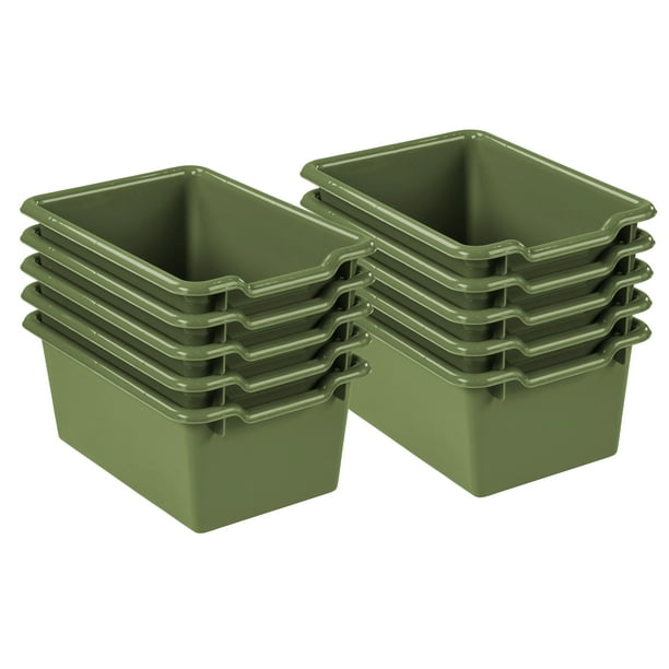 ECR4Kids Storage Bins with Scoop Front Handles - Cubby Compatible - 10 ...