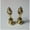 Golden, variant on GETAJGHSD 4Pcs Golden Glass Cabinet Furniture Post Caps with Metal Rail Connectors Indoor Use
