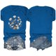 thumbnail image 4 of Fiudx Liquidación de Ahorros de Verano Blusas con Estampado de Flores Pequeñas para Mujer Top de Manga Corta con Cuello Redondo, 4 of 4