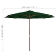 thumbnail image 6 of vidaXL Garden Parasol Umbrella Sunshade Sun Shelter Outdoor Bamboo and Wood, 6 of 37