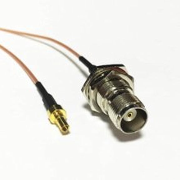 TNC Female Jack nut Connector Switch CRC9 Male Plug Connector RG178 15CM 6" Adapter High Quality Ships Quickly From USA