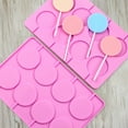 thumbnail image 6 of HYCSC 8-Well Non-Stick Silicone Lollipop Mold, Large Round Cups, 2.5" Diameter, 2 Counts, 6 of 6