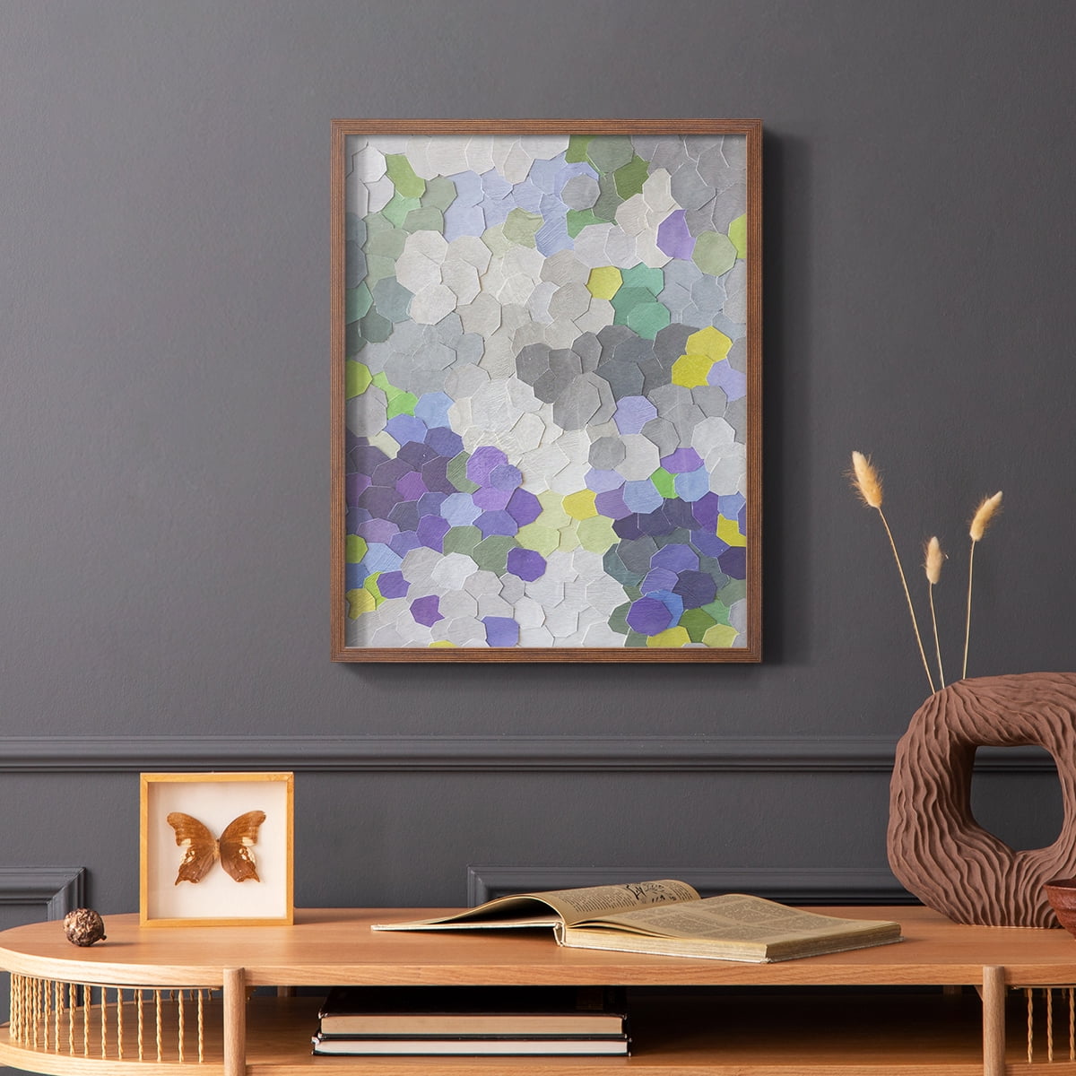 A Garden in Provence in Paper Solid Wood 8 x 10 Framed Print