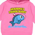 thumbnail image 3 of Inktastic Grandpa's Fishing Buddy (blue) Toddler Hoodie, 3 of 4