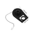 thumbnail image 2 of REOFLYUP Toilet Float Valve Black Rubber 1Pack With Universal Design For Toilet Tanks, 2 of 7