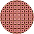 thumbnail image 1 of Ahgly Company Indoor Round Patterned Basket Ball Orange Area Rugs, 7' Round, 1 of 6