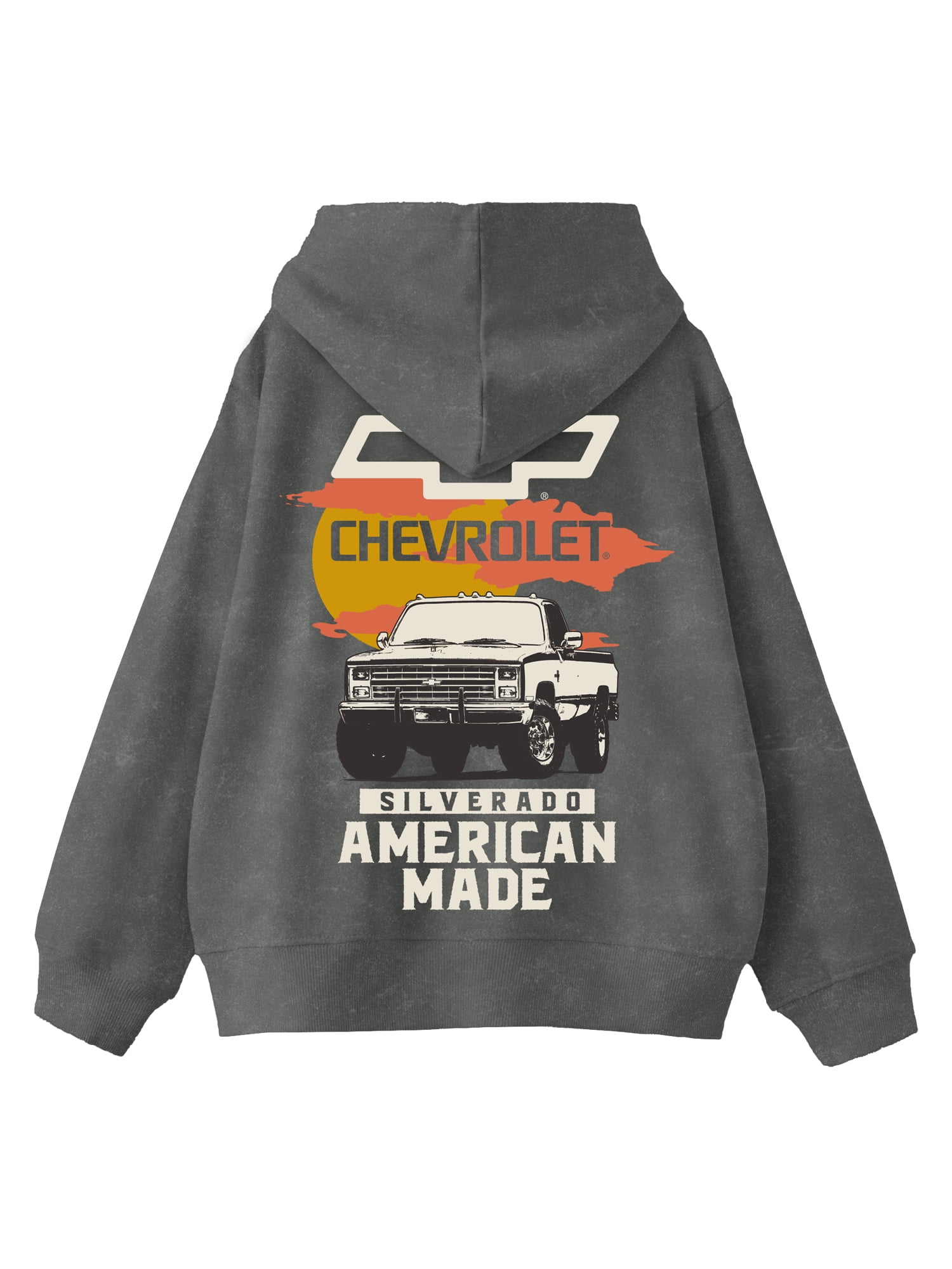 Chevrolet, Boys' & Big Boys' Elevated Mineral Wash Graphic Hoodie, Sizes 4-18
