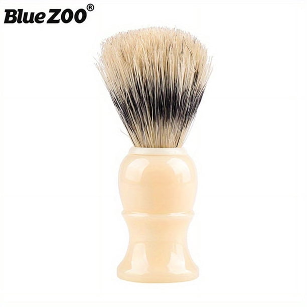 Hand Crafted Shaving Brush For Men, Plastic Handle Hair Salon Shaving Brush Hair, Neck Sweep Brush