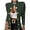 Green, variant on Womens Argyle Cable Cardigans Stand Collar Long Sleeve Metal Button Front Casual Lightweight Cardigan for Women Beige-S