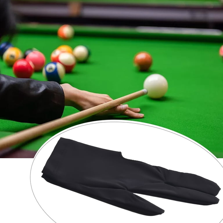 3-Finger Billiards Glove - Right Or Left Hand Elastic Fit - For 8, 9, 10 Ball, Snooker, Pool - Unbranded